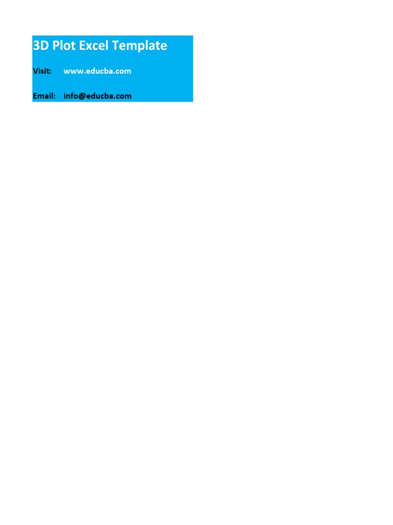 3D Plot Excel Template: Visit | PDF | Unrest