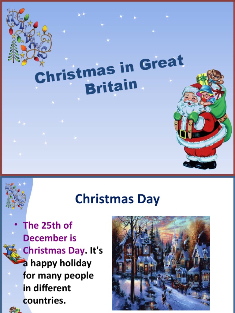 Christmas in Great Britain | PDF | Christmas Tree | Christmas