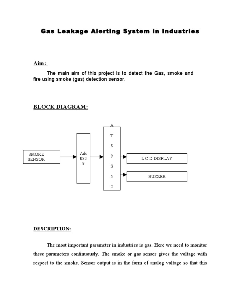 Gas Leakage Alerting System in Industries PDF Analog To Digital