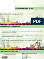 Materi 1 Gambaran Umum Manajemen Proyek