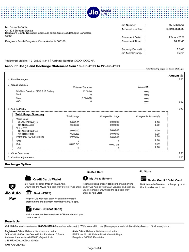 jio-fiber-statement-pdf-credit-card-telecommunications