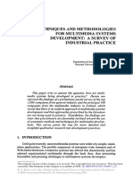 Techniques and Methodologies For Multimedia Systems Development: A Survey of Industrial Practice
