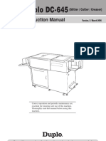 Duplo DC-645 Instruction Manual