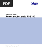 Power Socket Strip PSS300: Instructions For Use