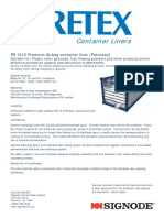 PE1012 Premium Airbag Container Liner Specifications