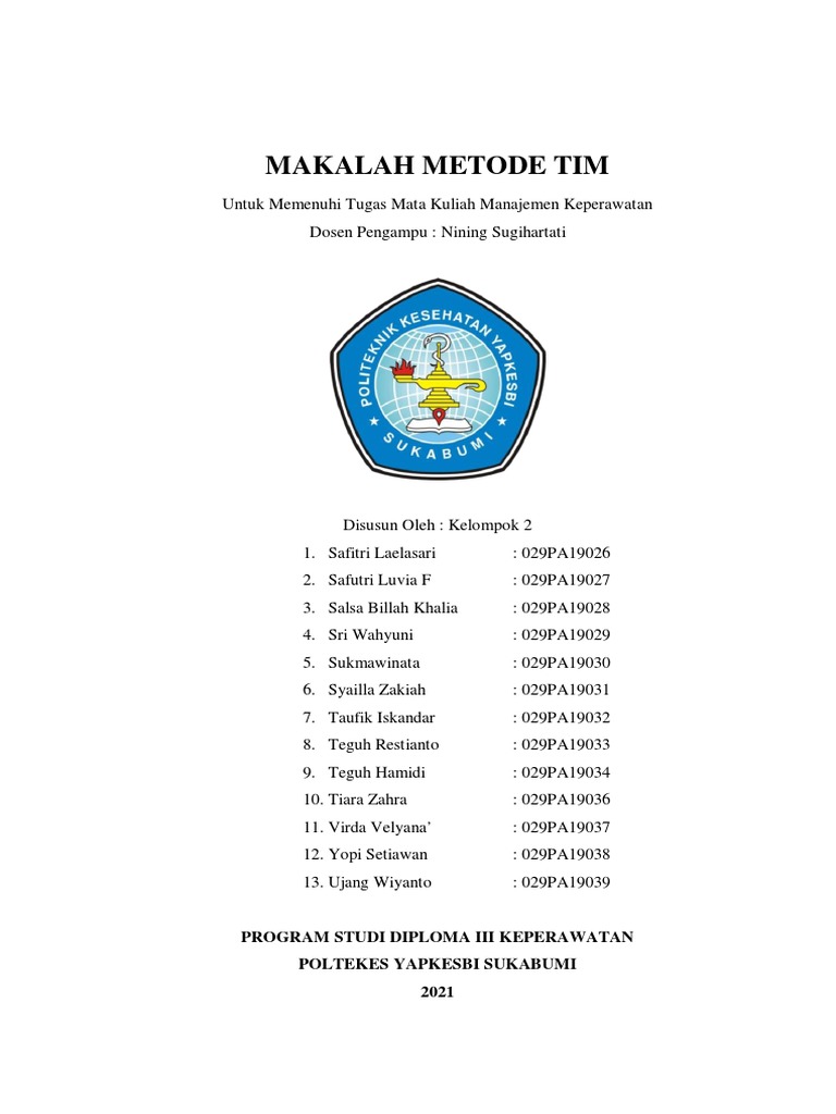 Metode Tim dalam Manajemen Keperawatan | PDF
