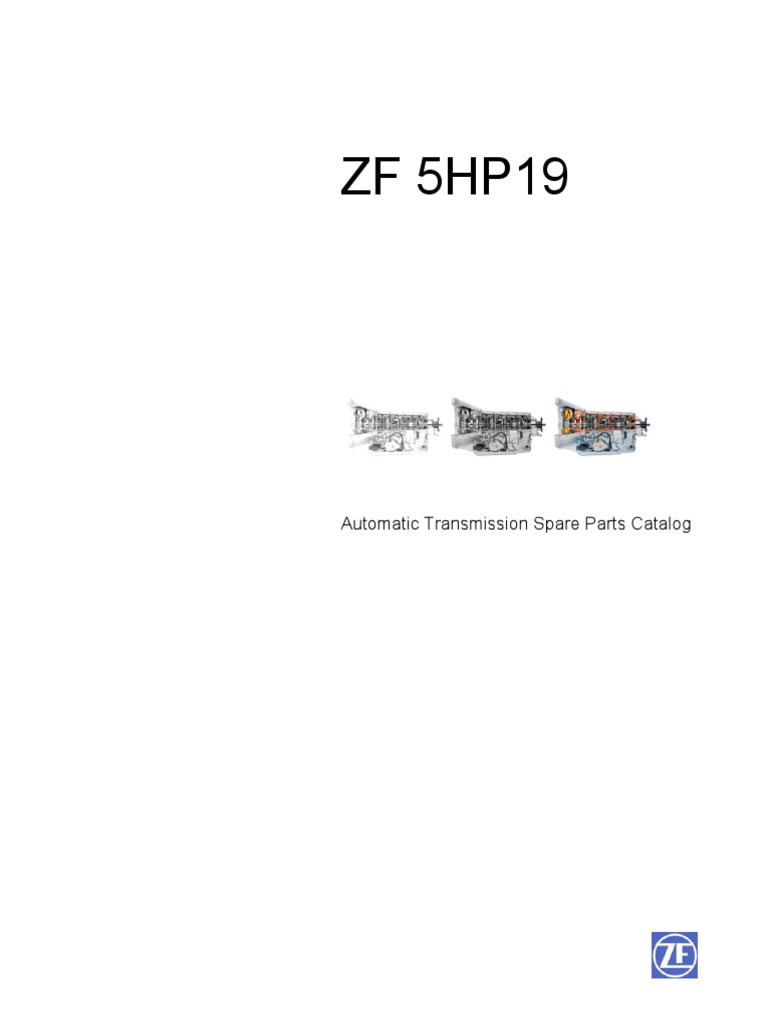 ZF 5HP19 Automatic Transmission Spare Parts Catalog PDF Transmission (Mechanics
