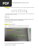 Proposed Answers For Accounting 8 Final Exam Set A Revision1 Series 2021