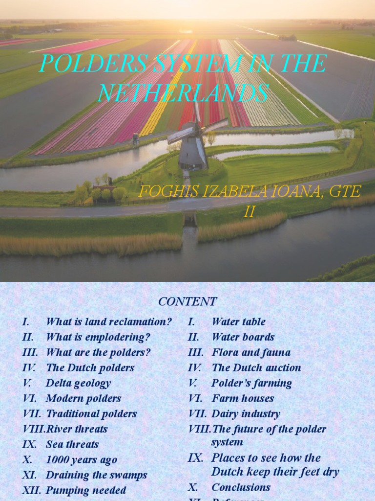 Dutch Polders: Land Reclamation Insights | PDF | Netherlands | Drainage
