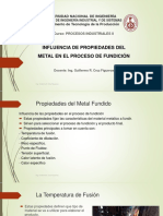 S1. Propiedades de Metal Fundido. Influencia 21-1