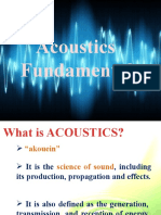 Lecture 1 Acoustic Fundamentals