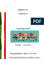 Italiano A1 Lezione 4