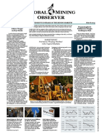 Global Mining Observer March 2015 Issue Highlights Osisko, Diamoncorp, and Hummingbird Developments