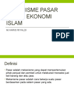 Mekanisme Pasar Dalam Ekonomi Islam Ekis 2