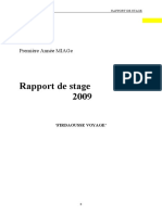 Rapport de Stage ESG Agence de Voyage