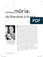 Memória Da Liberdade À Tirania - Pierre Nora - Revista Musas - 2009