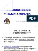 Decisiones de Financiamiento