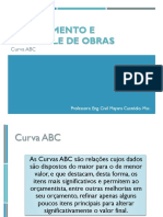 Planejamento e controle de obras com curva ABC de serviços e insumos