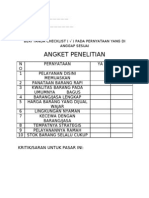 Angket Observasi