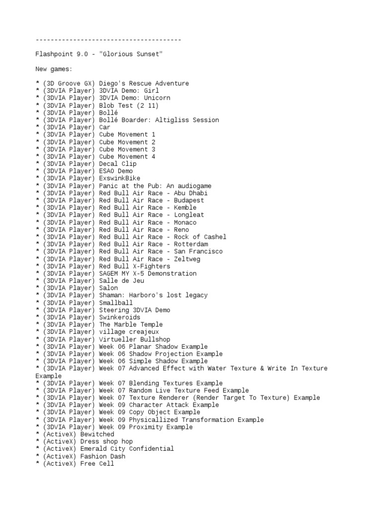 Change Log PDF Leisure