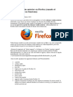 Recuperar Sesión Anterior en Firefox