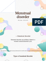 Menstrual Disorder