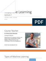 Machine Learning: Course Code: Cse490 2019