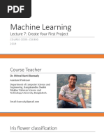 Machine Learning: Lecture 7: Create Your First Project