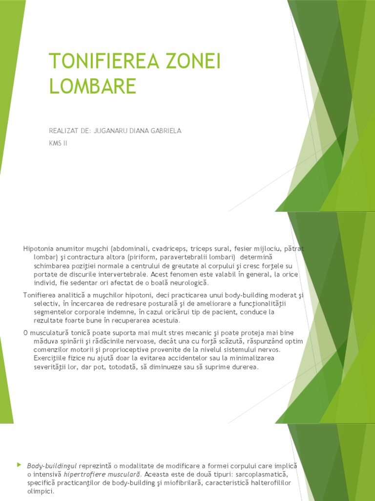Tonifierea Zonei Lombare | PDF