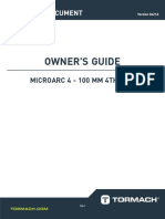 Owner'S Guide: Microarc 4 - 100 MM 4Th Axis