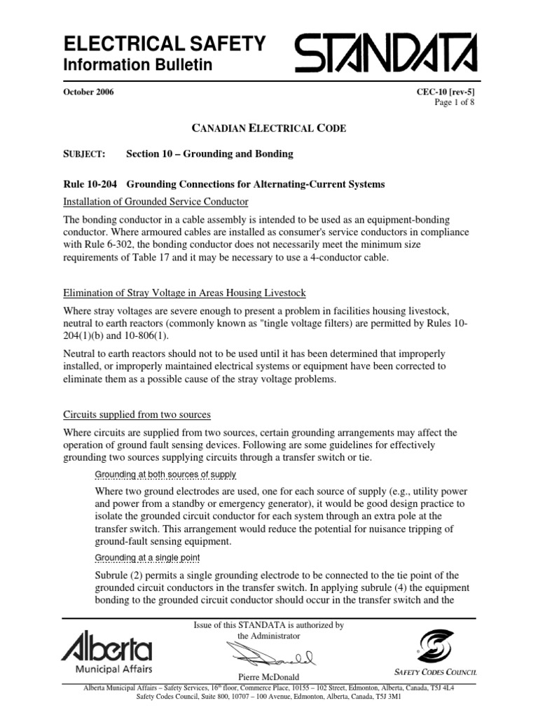 Electrical Safety Information Bulletin PDF Components Electrical