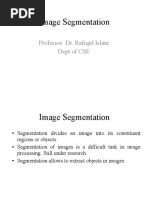 Image Segmentation: Professor Dr. Rafiqul Islam Dept of CSE