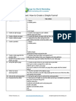 How To Create A Simple Funnel Worksheet