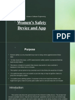 Women's Safety Device and App: Advance Software Engineering