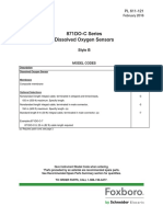 Parts List: 871DO-C Series Dissolved Oxygen Sensors