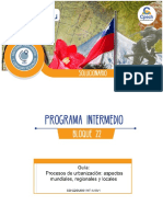 Guía Procesos de Urbanización, Aspectos Mundiales, Regionales y Locales - SOLUCIONARIO