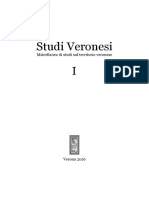 Presentazione in Studi Veronesi. Miscell