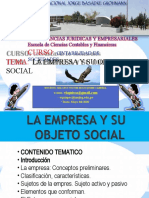 La Empresa - Caracteristicas - Objeto Social