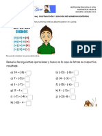 Guia 1 (Segundo Periodo) Sustraccion y Adicion de Numeros Enteros