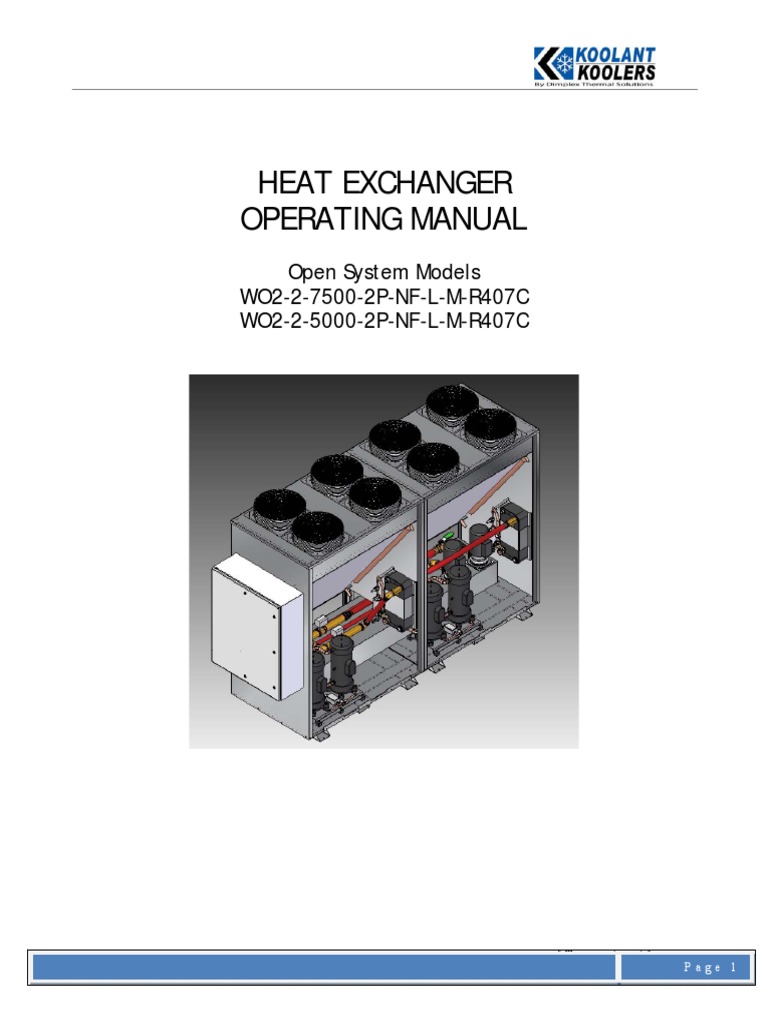 HEAT EXCHANGER Manual PDF Chemical Engineering Mechanical Engineering