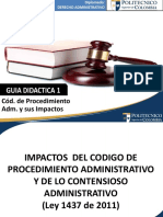 Guia Didactica 1-Primera Parte - Codigo de Proc. Administrativo y Sus Impactos