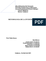 Informe de Metodologia de Investigacion