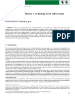 Competitiveness and Efficiency of The Banking Sector and Economic Growth in Egypt