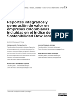 Reportes Integrados y Generación de Valor en Empresas Colombianas Incluidas en El Índice de Sostenibilidad Dow Jones