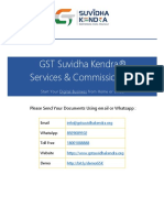 GST Suvidha Kendra Service List 2019