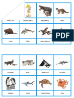 Tarjetas Animales Acuaticos-Terrestres-Voladores Imprenta