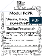 Modul PDPR Warna, Baca, Tulis KV+KV+KV