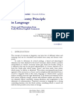 The Economy Principle in Language (Alessandra VICENTINI)