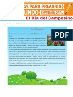 Lectura de El Día Del Campesino para Segundo Grado de Primaria