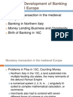 Development of Banking in Medieval Europe